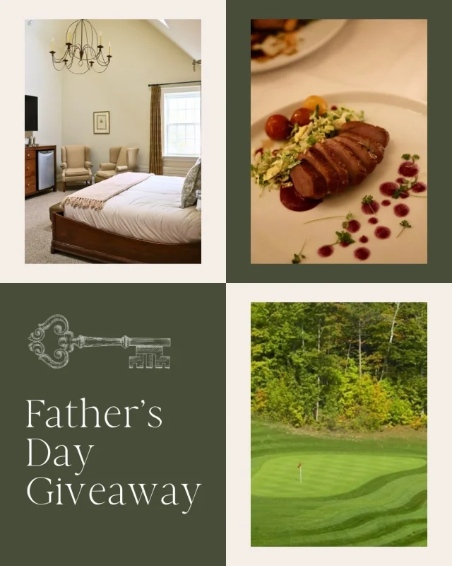 FATHERS DAY GIVEAWAY Weve partnered with @steannesspa and @sheltervalleypines Golf Club to create the ultimate summer getaway for two.One lucky winner will receive: Overnight stay for 2 at Grafton Village Inn Round of golf (18 holes) for 2 with shared cart at Shelter Valley Pines Golf Club 4-course dinner at Ste. Annes Spa including spa facility access 2 Ste. Annes baseball capsTO ENTER:Follow our accountLike this postTag who youd bring with youShare to your stories for an extra entryGiveaway closes June 18, 2026 at 11:59 PM EST. The winner will be contacted after the giveaway closes. Please be aware of scam accounts. We will never ask for credit card information or payment to claim your prize.