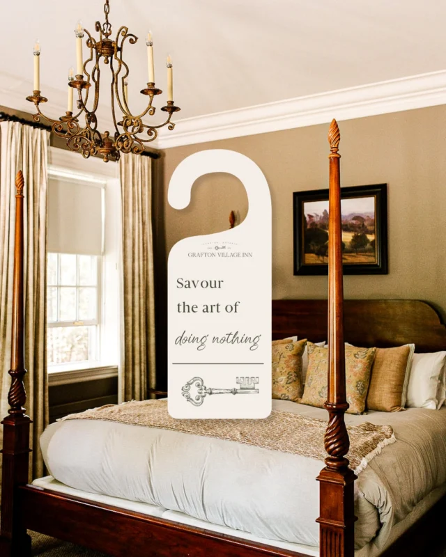 There's a certain type of peace in doing nothing. Book your stay at Grafton Village Inn, wander through the charm of Northumberland County, and take a moment to relax.---#graftonvillageinn #explorenorthumberland #northumberlandcounty